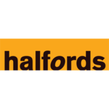 "Halfords" logo with a white background at a resolution of 300 by 300 pixels