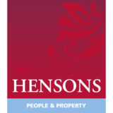 "Hensons" Estate Agency logo with a white background at a resolution of 300 by 300 pixels