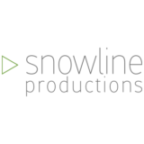 "Snowline Productions" logo with a white background at a resolution of 300 by 300 pixels