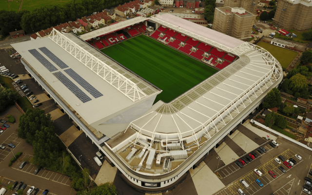 "Mavic Pro" aerial drone photo of "Ashton Gate Stadium" in Ashton Gate, Bristol