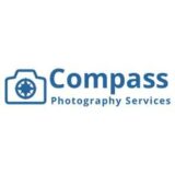 "Compass Photography Services" logo with a white background at a resolution of 300 by 300 pixels