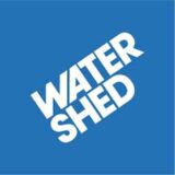 "Watershed" logo with a blue background at a resolution of 300 by 300 pixels